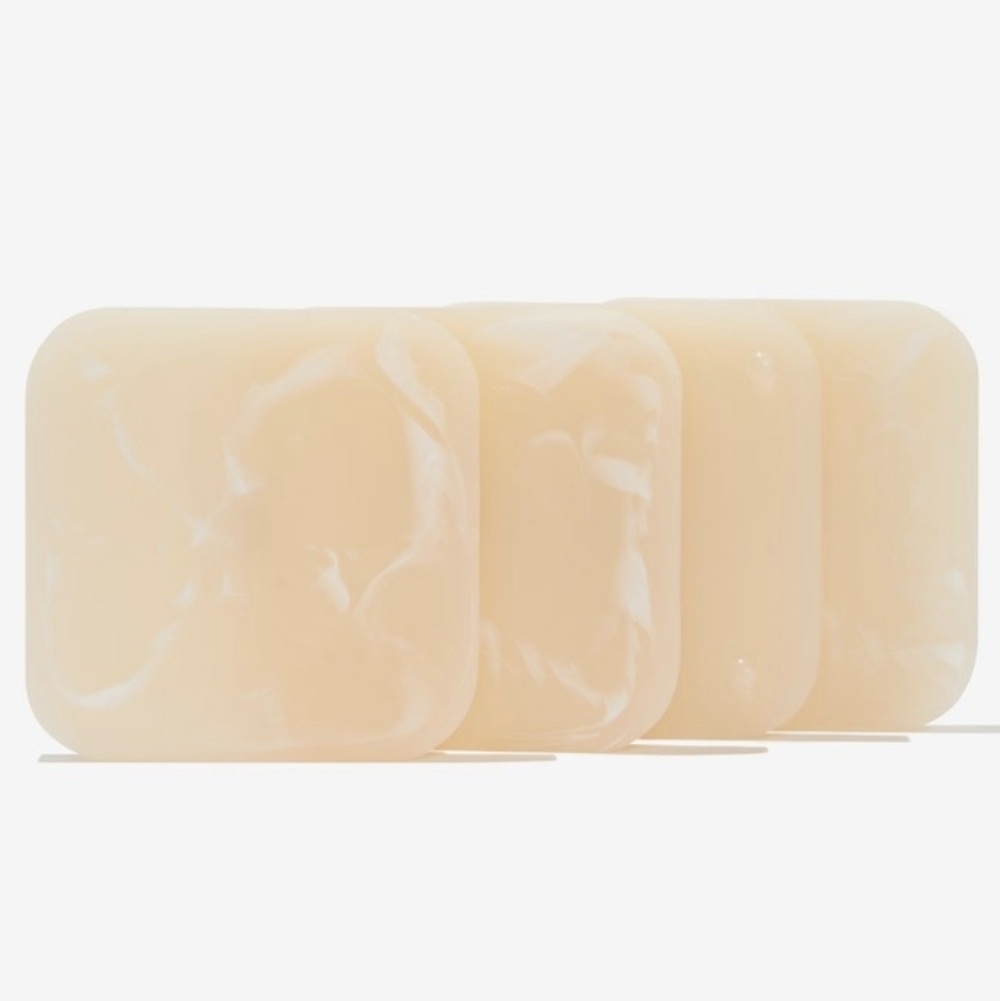 RI-RI-KU Resin Coasters In Cream Set of 4